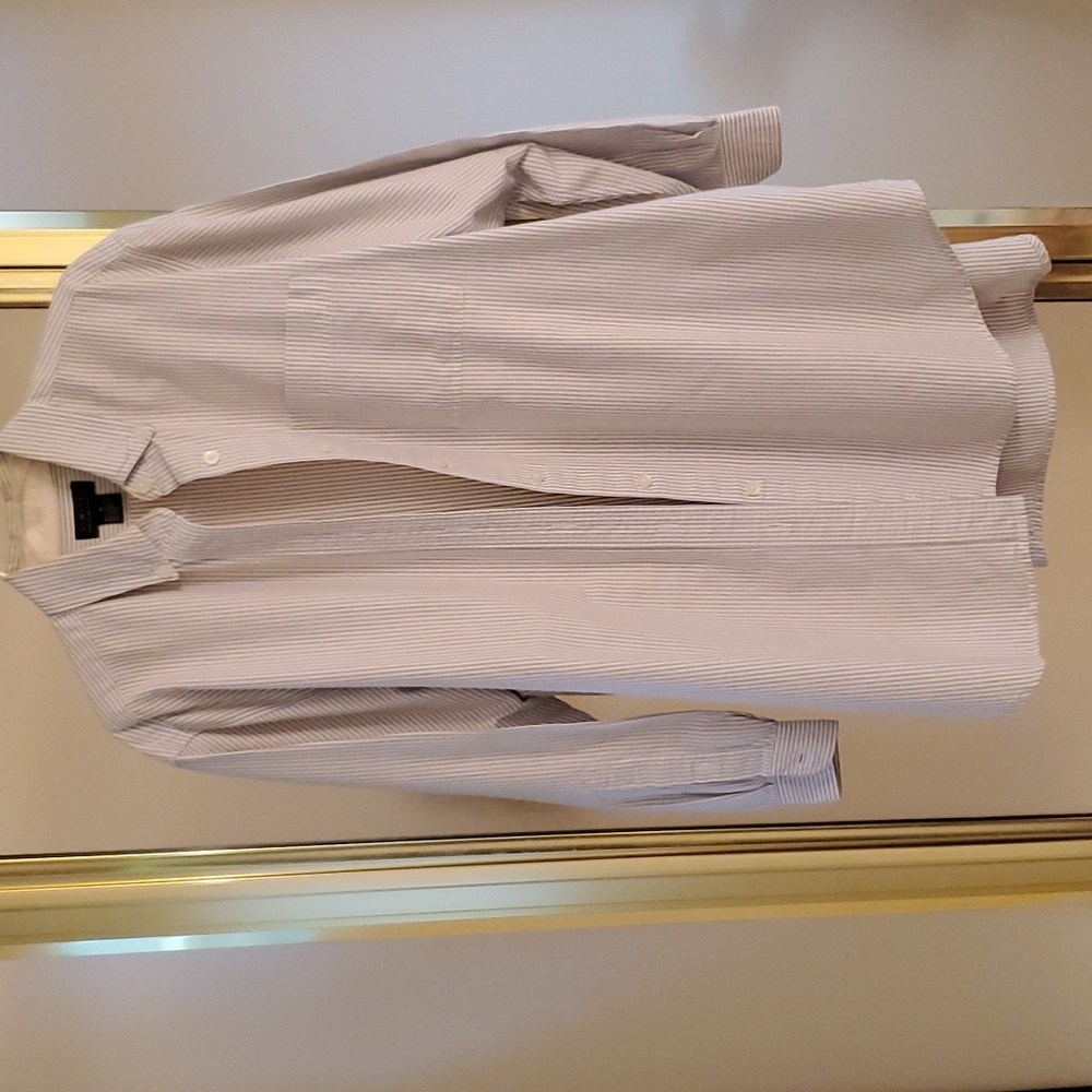 Light blue, striped, long sleeve Limited shirt. Runs large. NWOT